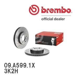 brembo Xtraブレーキローター 左右セット 09.A599.1X アルピナ E92 3K2H 07～ フロント