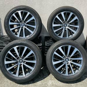 トヨタ クラウン 220系純正 17x7J PCD114.3+40 215/55R17 ノーマルタイヤホイール中古4本セットＸＺ3018