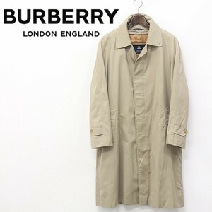 ◆BURBERRY LONDON/バーバリーロンドン 裏地ノバチェック柄 ウールライナー付 ステンカラー コート ベージュ