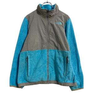 THE NORTH FACE フリースジャケット キッズ XL ライトブルー グレー ノースフェイス アウトドア 古着卸 アメリカ仕入 a701-5525