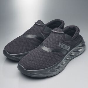 MH0483//*ホカ/HOKA*オラリカバリーシュー2/M ORA RECOVERY SHOE 2/メンズUS9/スニーカー/スリッポン/靴/黒/ブラック