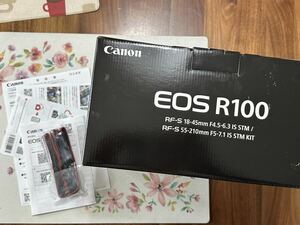 canon キャノン EOS R100 ダブルズームキット 元箱マニュアル　保証書のみ、カメラとレンズはありません