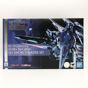 【中古】開封 バンダイ 機動戦士ガンダム00 METAL ROBOT魂 SIDE MS ダブルオーザンライザーセブンソード+GNソードIIブラスターセット