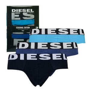 * ラスト * 正規品 DIESEL ボクサー ブリーフ パンツ ディーゼル アンダーウエア Navy / Blue / Light blue 3枚セット / XXL *