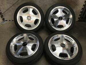 【ハイエース】18×7.5J+28 PCD139.7 6H ディッシュアルミホイール 20年製225/45R18 ファルケンタイヤ ４本