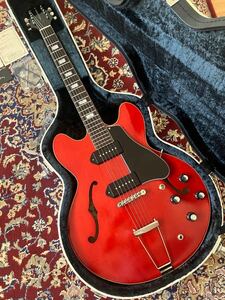 KING SNAKE GUITARS SMITH dirty cherry / キングスネイク スミス / フルアコ ES-330タイプ ☆ 2024年10月新品購入 ☆ 状態最高 ☆ 日本製