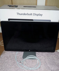 ▲　APPLE　Thunderbolt Display　A1407　27型ワイド　WQHD　スピーカー内蔵　IPSパネル　液晶ディスプレイ　ジャンク　▲