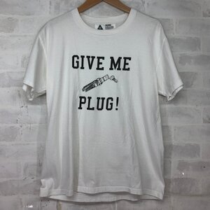 CHALLENGER チャレンジャー 初期 GIVE ME PLUG 半袖 Tシャツ トップス SIZE:M ホワイト MH632024032607