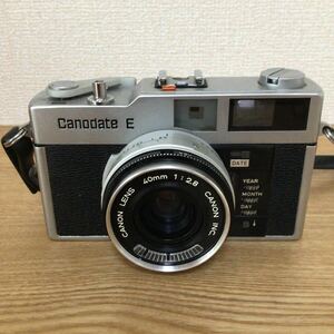 【66】★現状品★カメラ キャノン Canon Canodate E フィルムカメラ レンズ CANON LENS 40mm 1:2.8