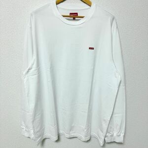 ほぼ新品 Supreme Small Box Logo L/S Tee White Red XL 20aw 2020年 白 赤 ホワイト レッド スモール ボックスロゴ ロングスリーブ 胸ロゴ