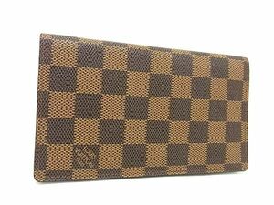 1円 ■美品■ LOUIS VUITTON ルイヴィトン R20703 ダミエ アジェンダ ポッシュ 手帳カバー スケジュール帳 ブラウン系 AY5284