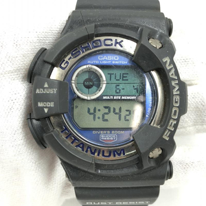 【中古】G-SHOCK DW-9900 フロッグマン ブルー クオーツ 状態考慮　ジーショック[240024462521]