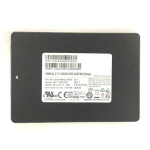 S60912169 SAMSUNG SATA 240GB 2.5インチ SSD 1点 使用時間：50458【中古動作品】1029