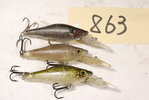 メガバス　MEGABASS　スモルト　SMOLT　３個　セット　８６３