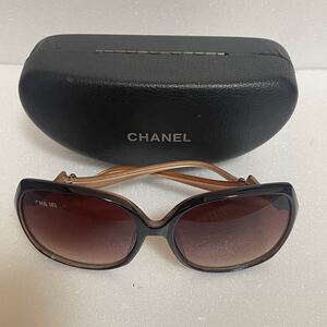 CHANEL サングラス ココマーク リボン りぼん アイウェア 眼鏡 メガネ サングラス レディース ブラウン 【中古】