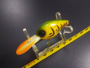 ボーン素材 ラッキークラフト クラッチDR #ザリメーショングリーンイエロー USED JDM LUCKY CRAFT NATURAL ABS MODEL CLUTCH DR CRANKBAIT