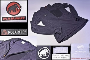 MAMMUT ★ マムート ★ Aenergy Light ML Half Zip Pull Men’s ★ Lサイズ グレー系 ★ 1014-03780 ★ ハーフジップ 長袖 ★ 中古 ★