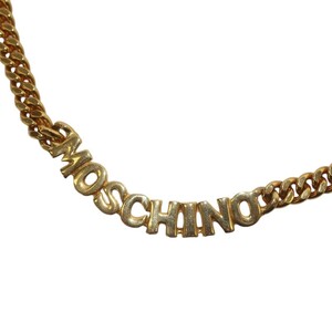 モスキーノ MOSCHINO ネックレス チェーン 喜平 ロゴ ゴールドカラー /IR ■GY11 レディース