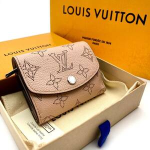 ☆★美品★☆【LOUIS VUITTON】ルイ ヴィトン マヒナ ポルトフォイユ イリス XS 3つ折り財布 レディース