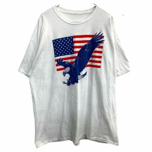 半袖 プリント Tシャツ XXLサイズくらい ホワイト 古着卸 アメリカ仕入 t2409-3582