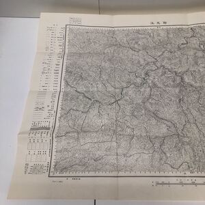 古地図 地形図 五万分之一 地理調査所 昭和26年応急修正 昭和30年発行 耶馬渓 大分県