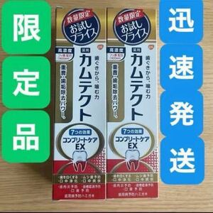 迅速発送●薬用 カムテクト コンプリートケアEX95g 2本セット●アース製薬●日本製 限定●重曹 高濃度フッ素 歯周病予防 口臭