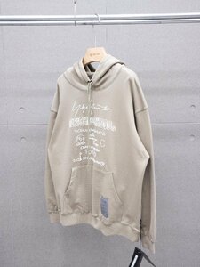 Yohji Yamamoto x NEIGHBORHOOD コラボ ロゴ コットン フーディ パーカー フード付き トップス グレー ユニセックス Mサイズ