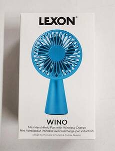 LEXON WINO ポータブルファン ミニ扇風機 ハンディファン 充電式ファン 手持ち扇風機 BLUE ブルー 青 新品 未開封 USB-C