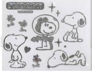 送料￥230～★　スヌーピー　 ポーズ エンブレムステッカー ラージサイズ　 SN206　メイホウ SNOOPY