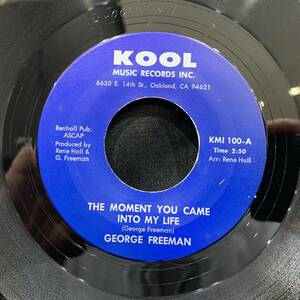 【EP】George Freeman - The Moment You Came Into My Life / I’m Your Dancing Man 1979年USオリジナル Kool Music Records KMI 100