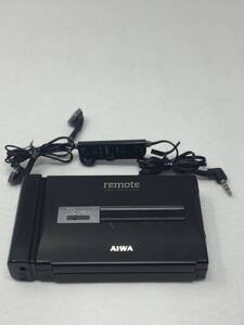 MY-092 当時物 AIWA アイワ REMOTE ポータブル カセットプレーヤー カセットボーイ HS-PL35 イヤホン/リモコン/電池ケース付