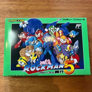 ファミコン ファミコンソフト FC / ロックマン5 ROCKMAN5 / ブルースの罠 / 美品 新品同等品 / カプコン CAPCOM 