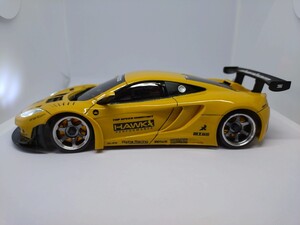 京商 ミニッツ Mini-Z【マクラーレン12C GT3 2013】 LED付き自家塗装ボディ　送料込み