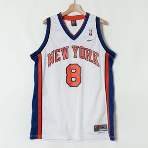 NIKE NBA NEW YORK KNICKS ユニフォーム タンクトップ ゲームシャツ ニューヨーク ニックス ホワイト バスケ ポリエステル men