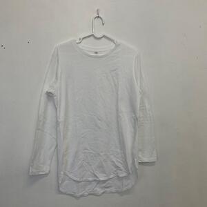 UNIQLO 綿100% 長袖トップス　シャツ　S ホワイト　C774