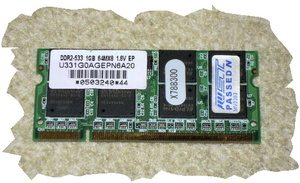 ノート用メモリDDR2-SDRAM1GB NO.E7