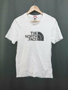 ◇ THE NORTH FACE ザ ノース フェイス ロゴ プリント カジュアル 半袖 Tシャツ カットソー サイズS ホワイト メンズ P