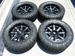 [22インチ] 大阪発 手渡し限定! フューエルオフロード ホイール NUTZ D541 37x13.50R22LT フォードF150用