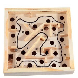 【特選】木製迷路ボードゲーム,子供用3Dボール移動迷路パズル,手作りおもちゃ,知育玩具,教育ボードゲーム