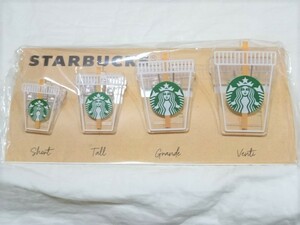 新品：STARBUCKS ：クリップセット Cold Cup コールドカップ：スターバックス スタバ 