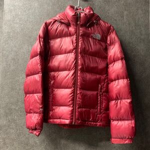 1円スタート！85/M THE NORTHFACE 700FPノースフェイス ダウン レッド　レディース ダウンジャケット　アウトドア