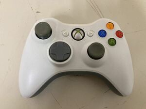 【日本全国 送料込】Microsoft XBOX360 ホワイト ワイヤレスコントローラー WC01 動作未確認 OS1951