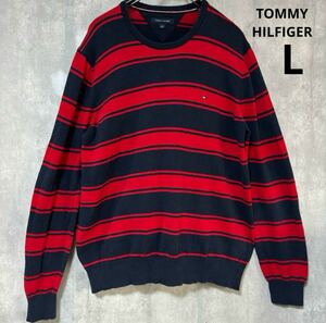 トミーヒルフィガー　TOMMY HILFIGER ニット　L ボーダー