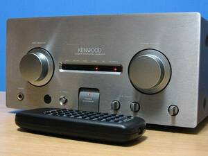 KENWOOD★良品 メンテ済 動作良好★高音質 プリメインアンプ★簡易リモコン&取説付★A-1001