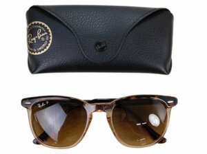 ５　美品　Ray-Ban レイバン サングラス RB2298F HAWKEYE フルフィット イタリア製 1292/M2 ハバナオントランスペアレントブラウン