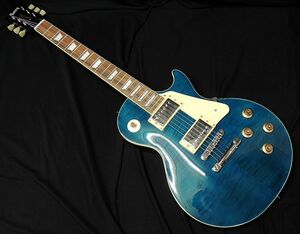 Burny LSD-N STB See-through Blue 薄ボディ バーニー フェルナンデス エレキギター レスポール スタンダード シースルー ブルー Fernandes