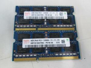 hynix■PC3-12800S/DDR3★ノート用メモリ4GB 2枚 計8GB 複数