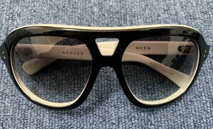 【極美品】DITA ディータ サングラス MERCER 黒×白 ブラック×ホワイト 19007 A-BLK-WHT-58