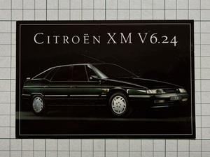 外国 古いステッカー：CITROEN XM V6.24 シトロエン 車 自動車 クラシック ビンテージ カスタム +Hb