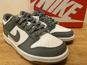 即決23.5cm NIKE GS Dunk Low White/Light Iron Ore/Gum Light Brown/Smoke Grey ナイキ GS ダンク ロー 新品正規